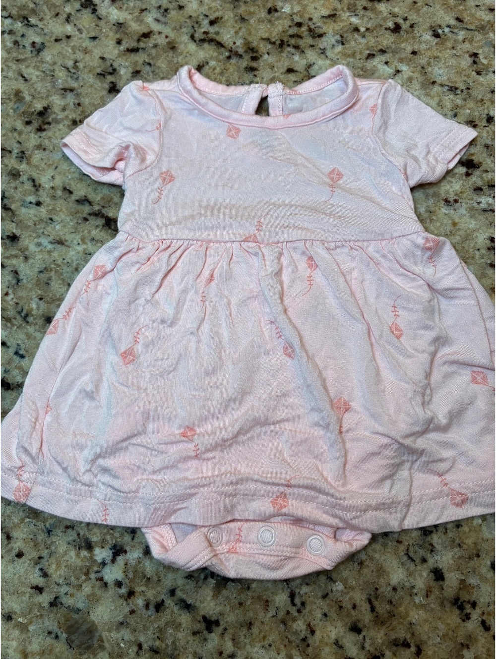 Carter's Newborn Pink Dress with Kite Print Bodysuit